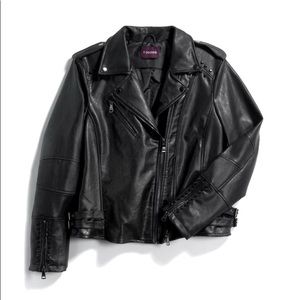 Vigoss Faux Leather Jacket, 2X